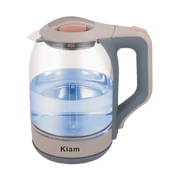 Kiam BL-002 Transparent Electric Kettle 1.8L Automatically Turns Off Automatic Over Heat Protection